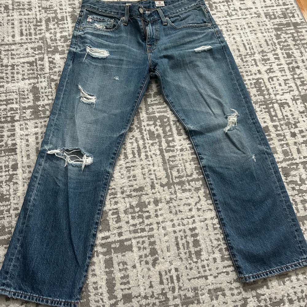 (AG) Adriano goldschmied jeans ex boyfriend crop size 28